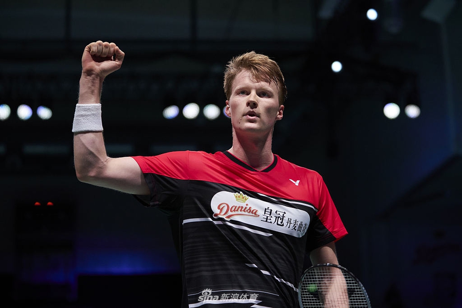 关于英格兰羽毛球队力克丹麦羽毛球队，马琳完成帽子戏法的信息