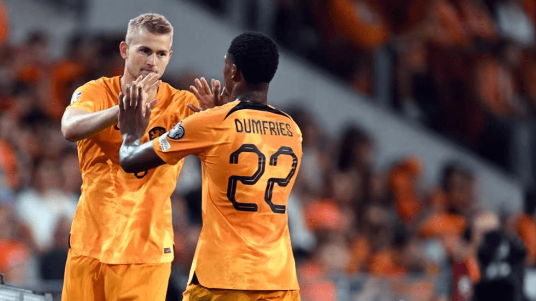 德国国家队在与荷兰队的比赛中获得胜利